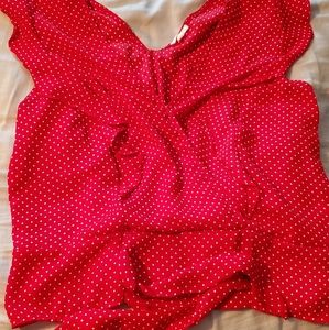 Polka dot blouse